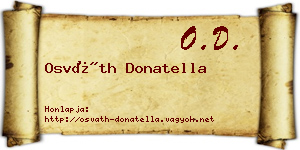 Osváth Donatella névjegykártya